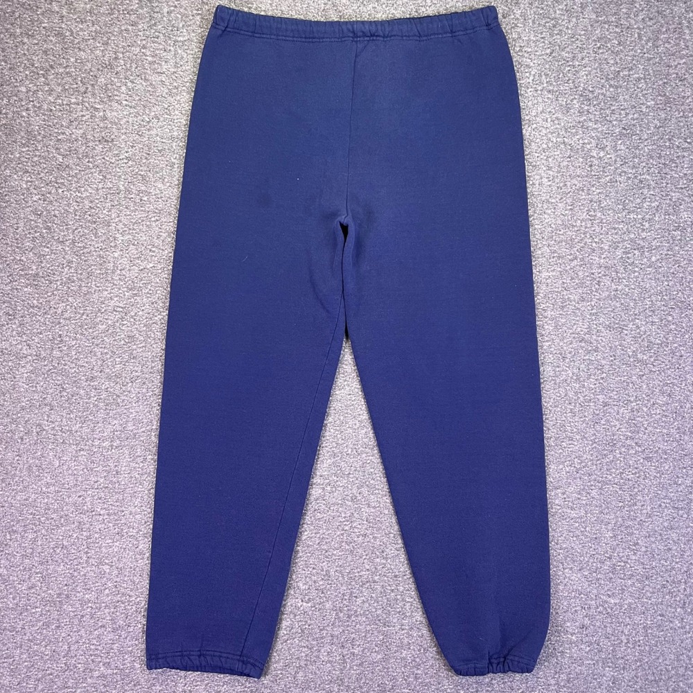 Russell Athletic Sweatpants Unisex XL Navy Blue Vintage Sporty USA Made Fleece